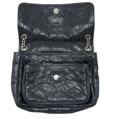 Saint Laurent/YSL Medium Niki Bag Calfskin Black SHW