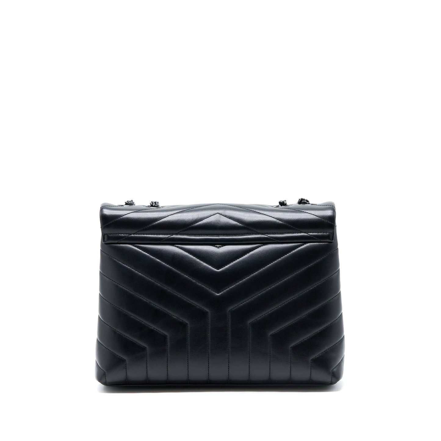 Saint Laurent / YSL Medium LouLou Shoulder Bag Calfskin Black with Black Hardware
