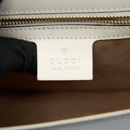 GUCCI SMALL SYLVIE BAG IN WHITE