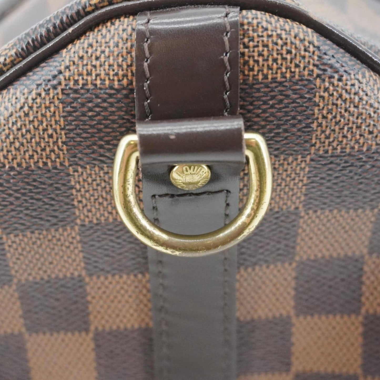 LOUIS VUITTON Speedy 30 Bandouliere Damier Ebene Shoulder Bag Brown