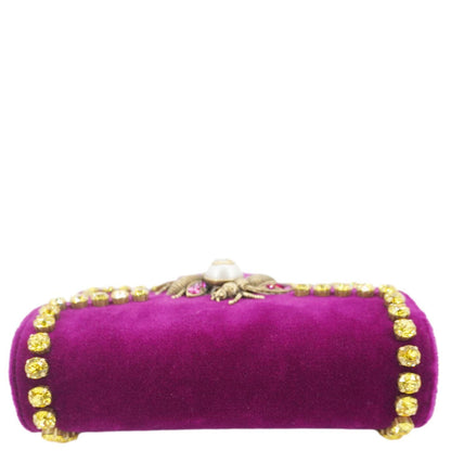 Gucci Velvet Crystal Bee Broadway 489218