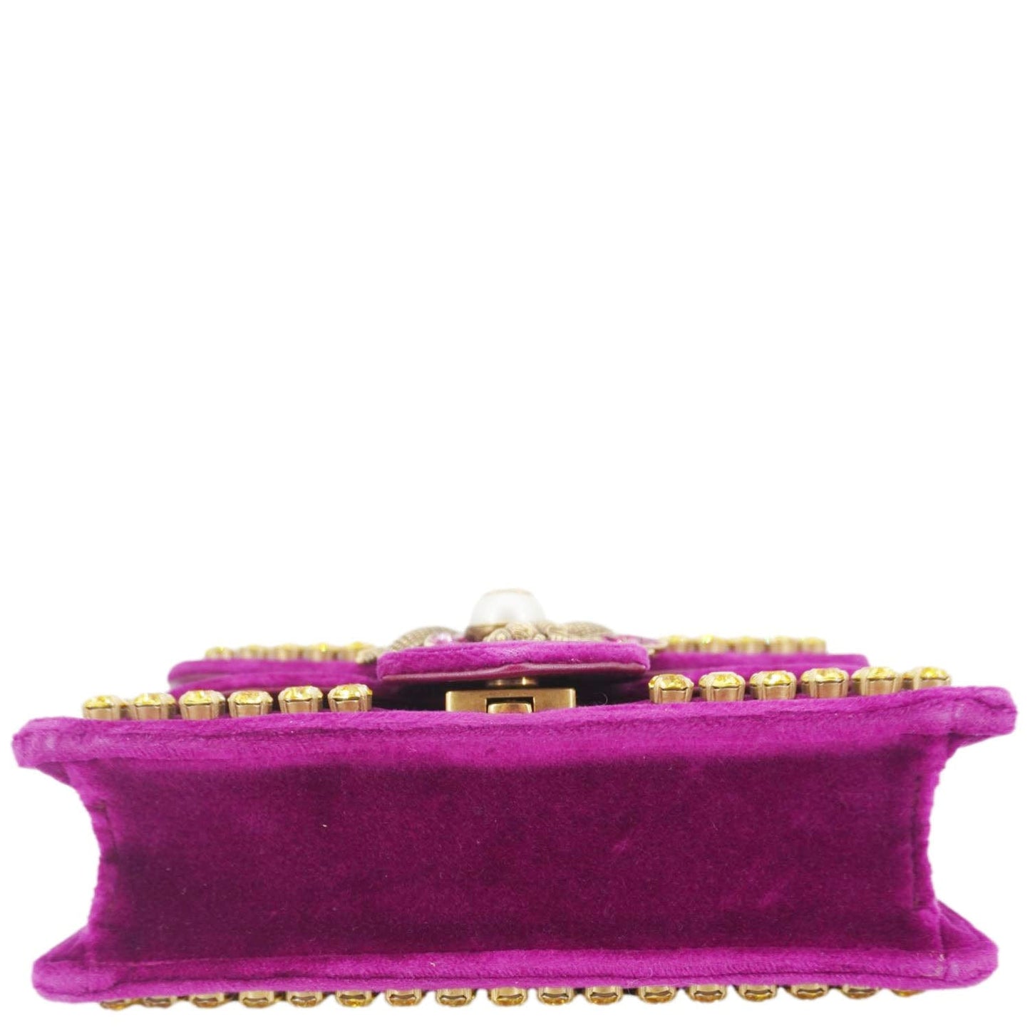 Gucci Velvet Crystal Bee Broadway 489218
