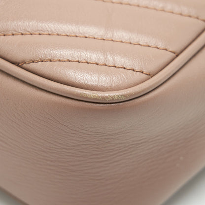 Gucci GG Marmont Small Matelasse Camera Bag Beige