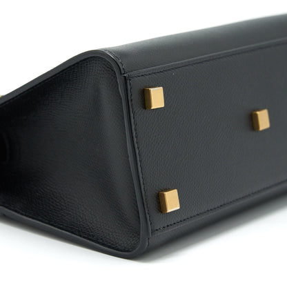 Saint Laurent/YSL Manhattan Nano Shopping Bag Calfskin Black GHW