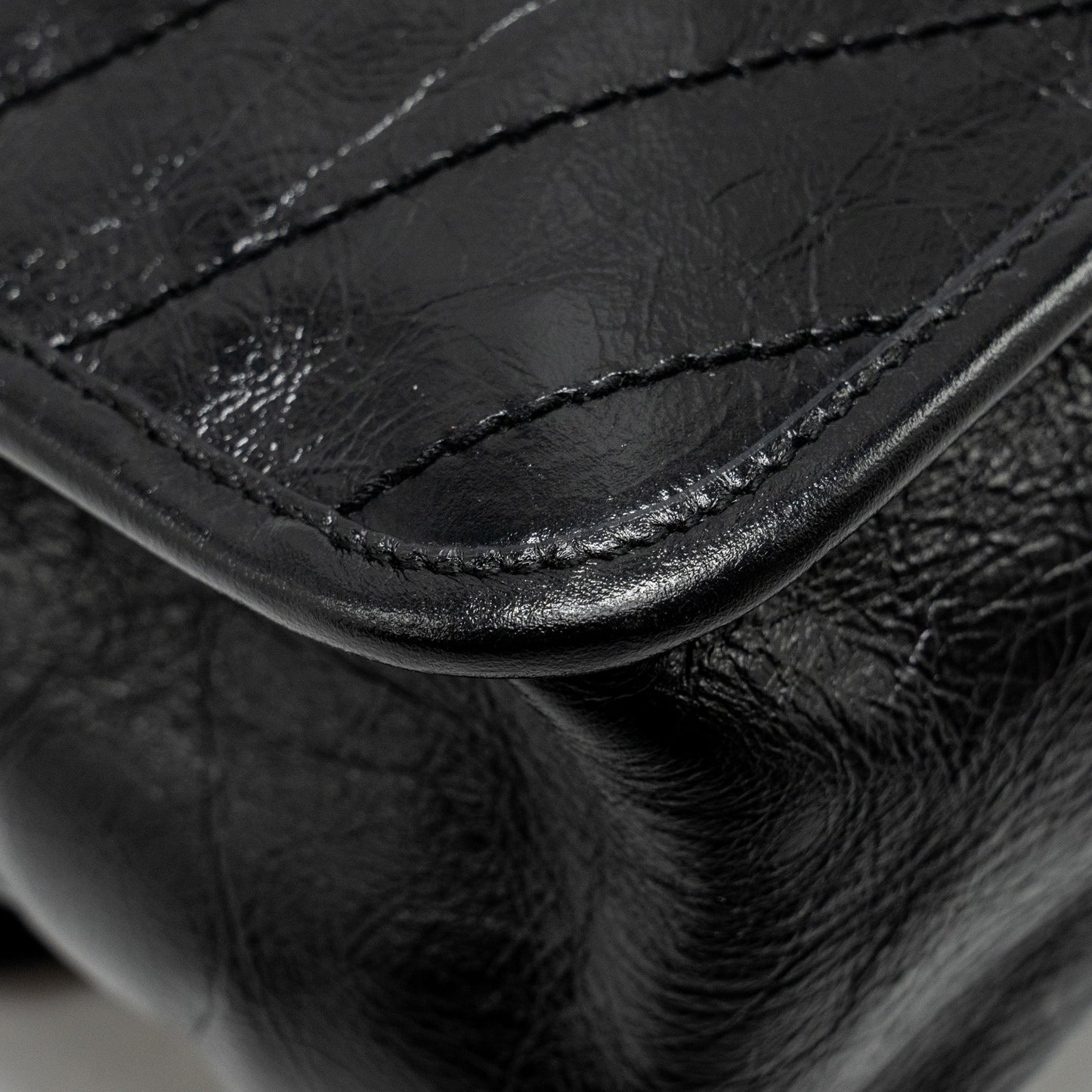 Saint Laurent Medium Niki Calfskin Black Ruthenium Hardware