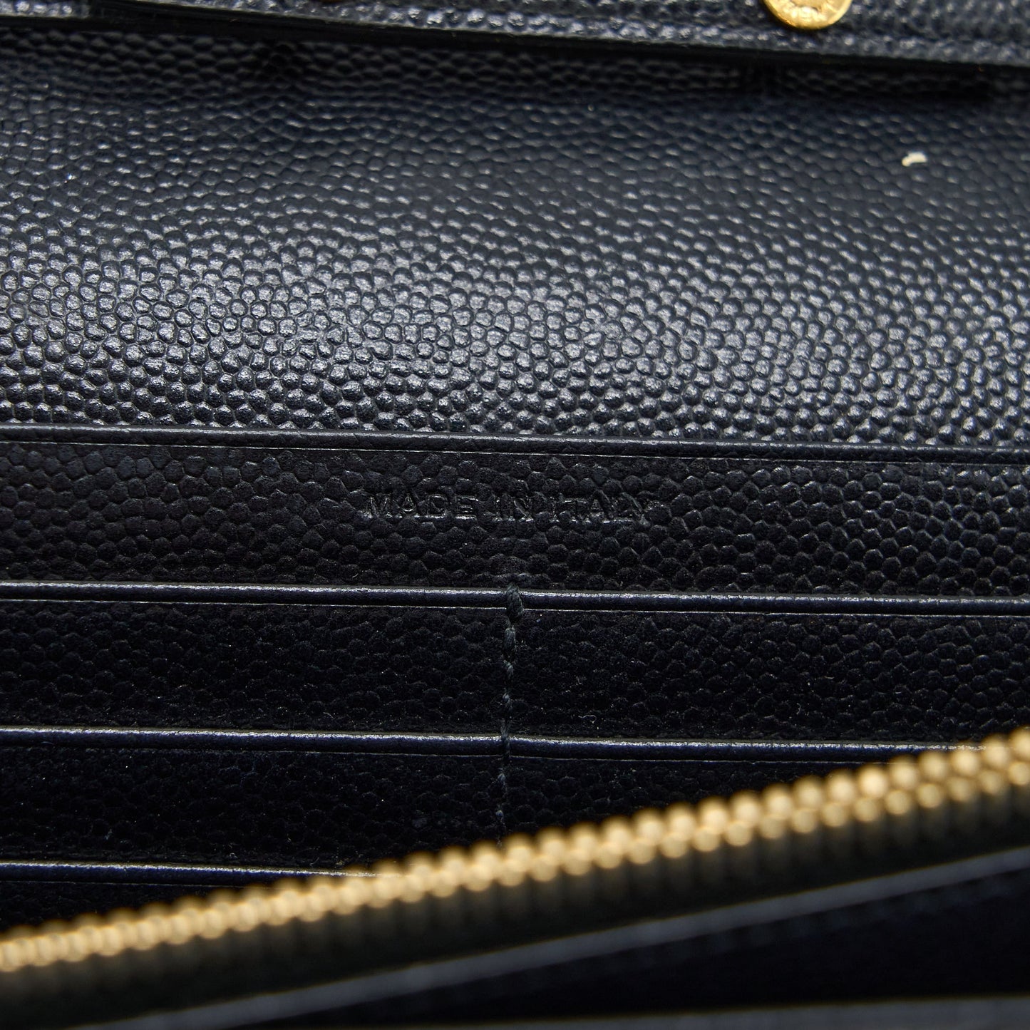 Saint Laurent/YSL Cassandra Matelasse Envelope Chain Wallet Grained Calfskin Black GHW