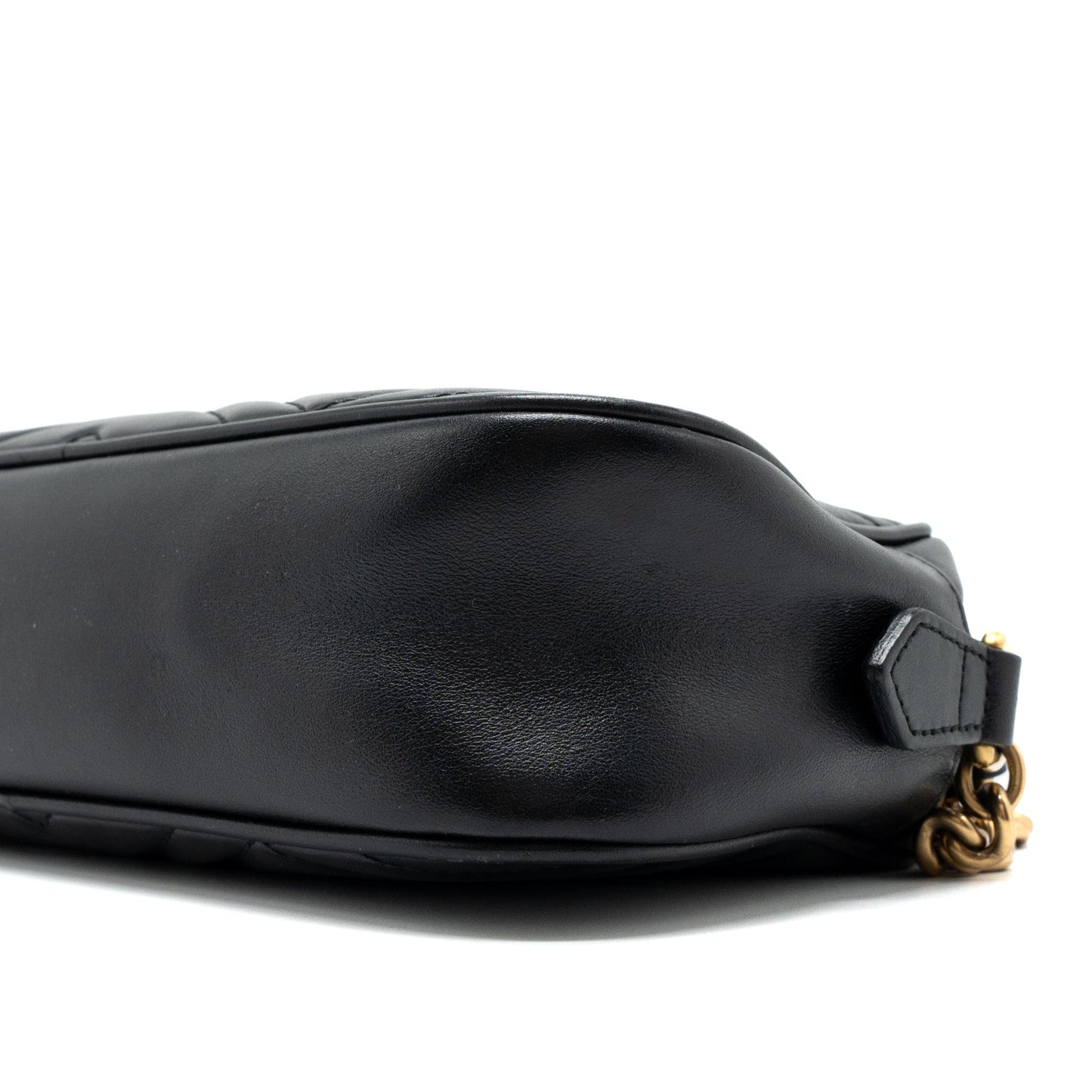 Gucci GG Marmont Small Matelasse Shoulder Bag Calfskin Black
