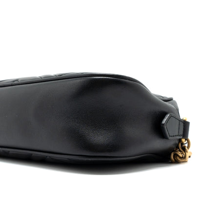 Gucci GG Marmont Small Matelasse Shoulder Bag Calfskin Black