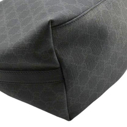 GUCCI GG Supreme Medium Tote Bag Black 322063