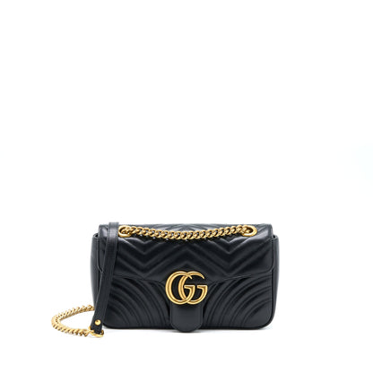 Gucci GG Marmont Small Matelasse Shoulder Bag Black