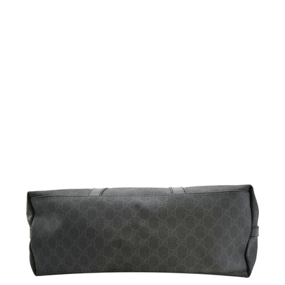 GUCCI GG Supreme Medium Tote Bag Black 322063