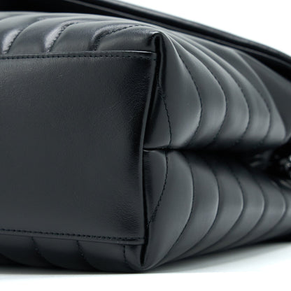 Saint Laurent / YSL Medium LouLou Shoulder Bag Calfskin Black with Black Hardware