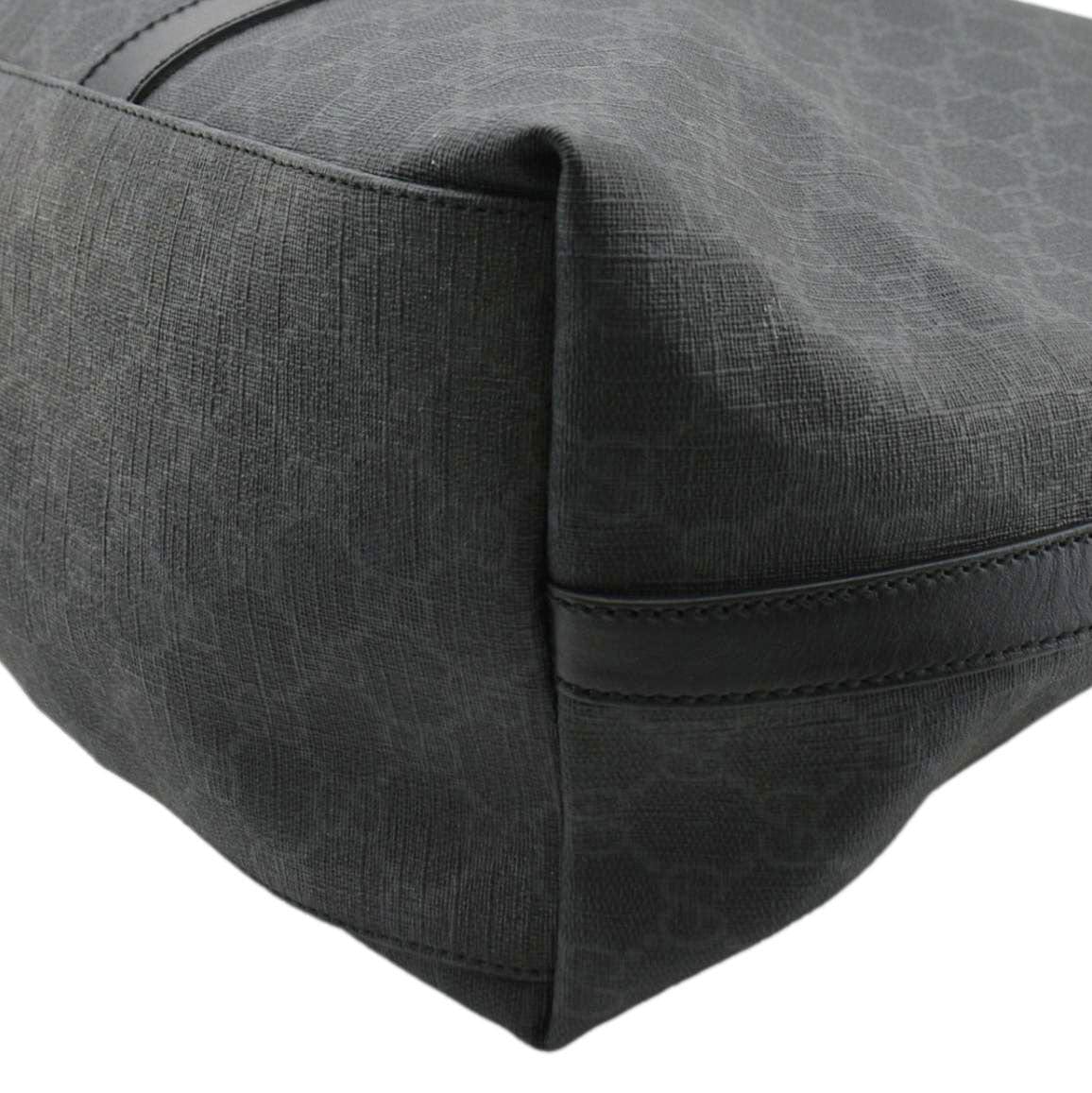 GUCCI GG Supreme Medium Tote Bag Black 322063