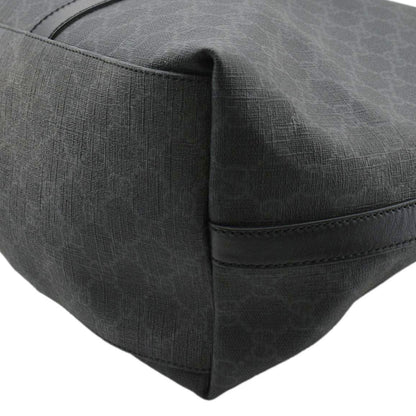 GUCCI GG Supreme Medium Tote Bag Black 322063