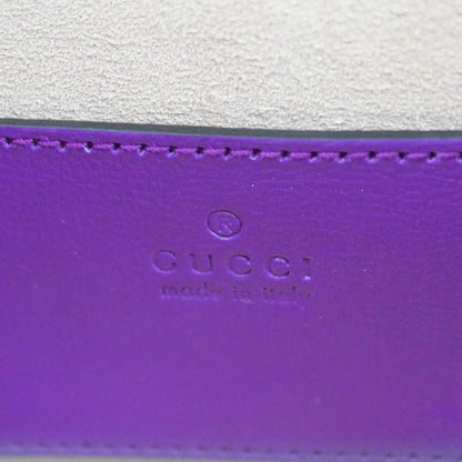 GUCCI Horsebit 1955 mini Leather Shoulder Bag Purple 724713