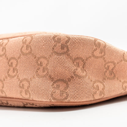 Gucci Small Ophidia Hobo Bag GG Supreme Canvas Pink L