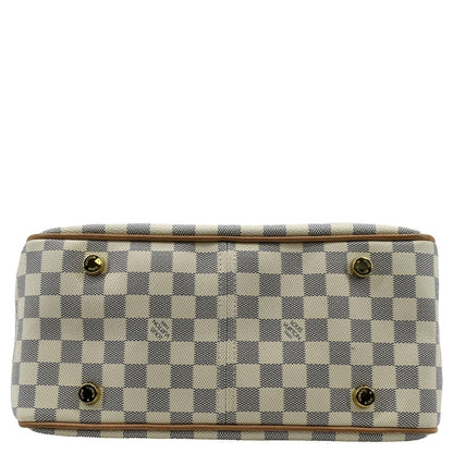 LOUIS VUITTON Figheri PM Damier Azur Shoulder Bag White