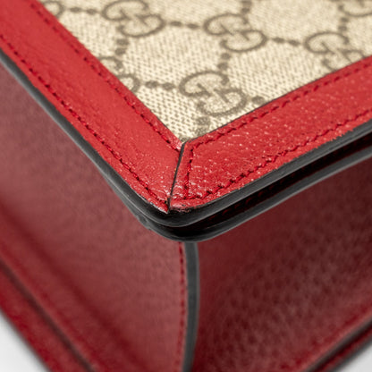 Gucci Queen Margaret Top Handle Bag GG Supreme Canvas Red/ Multicolour