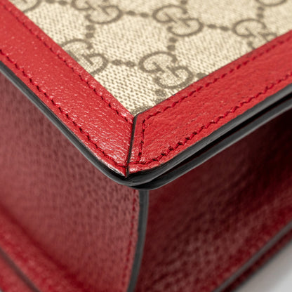 Gucci Queen Margaret Top Handle Bag GG Supreme Canvas Red/ Multicolour
