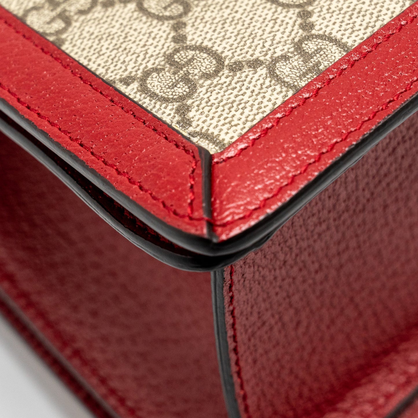 Gucci Queen Margaret Top Handle Bag GG Supreme Canvas Red/ Multicolour