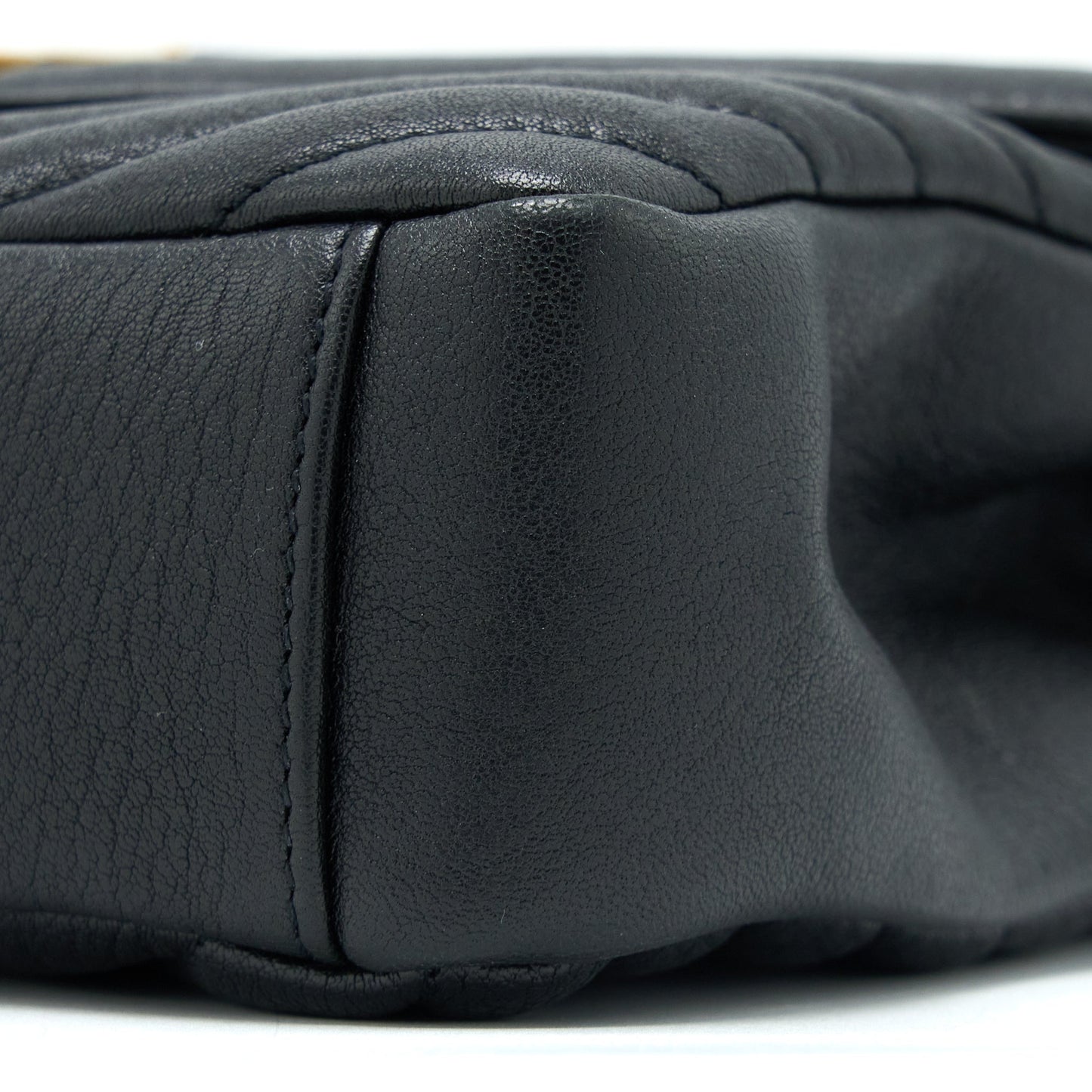 Saint Laurent Quilted Medium College Bag Lambskin Black Brushed GHW