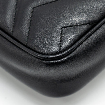 Gucci Super Mini Marmont calfskin black