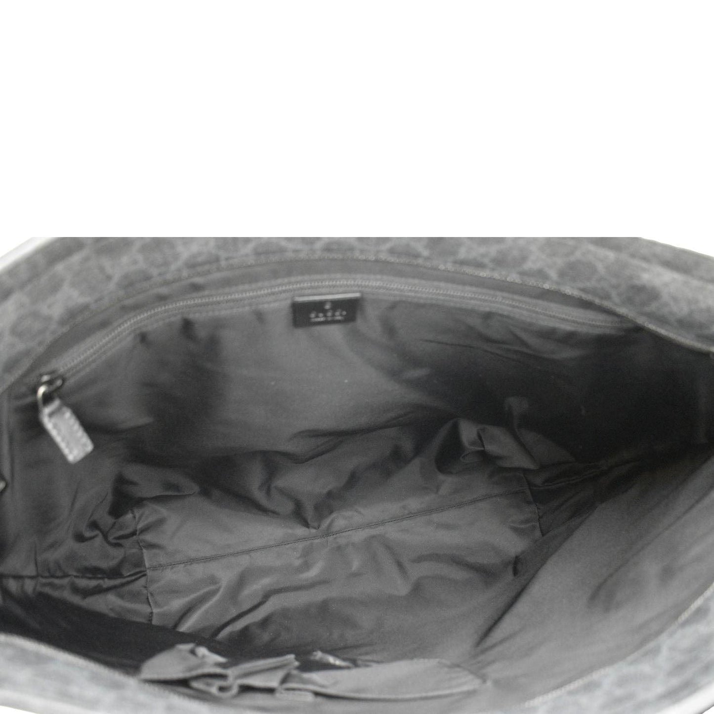 GUCCI GG Supreme Medium Tote Bag Black 322063