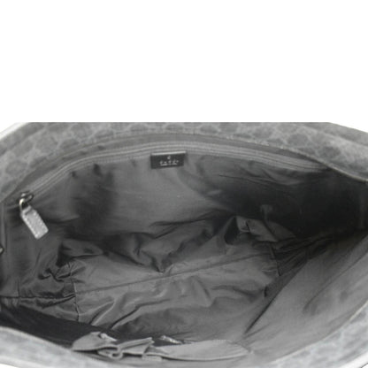 GUCCI GG Supreme Medium Tote Bag Black 322063