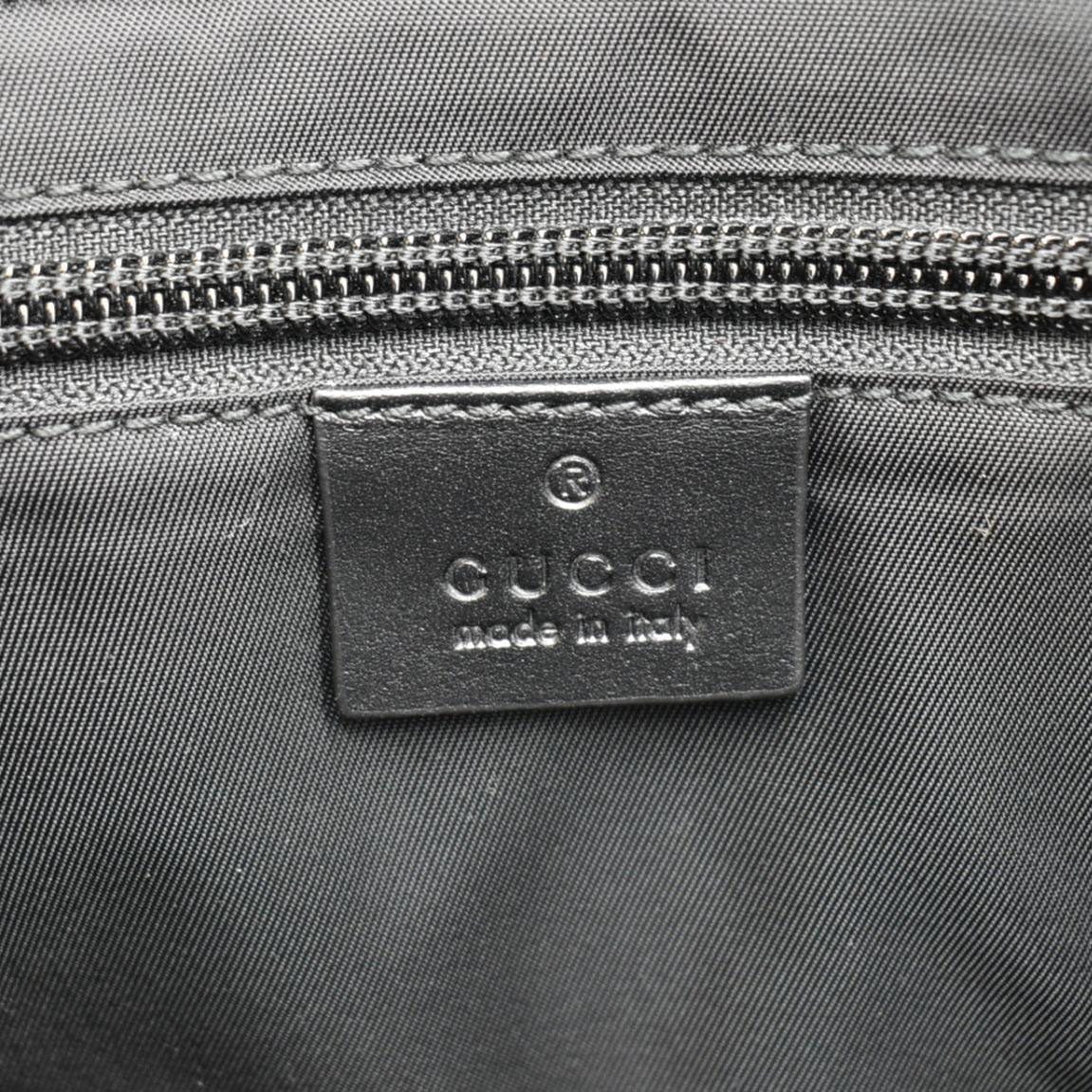 GUCCI GG Supreme Medium Tote Bag Black 322063
