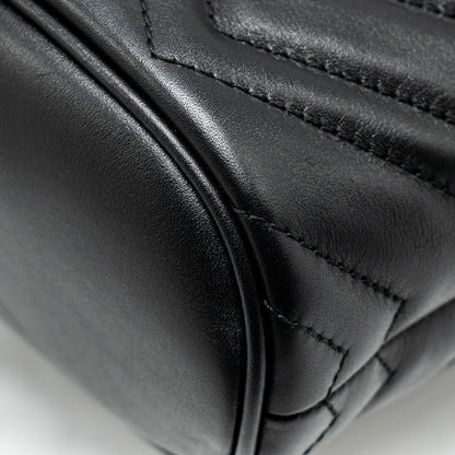 Gucci GG Marmont Backpack Calfskin Black