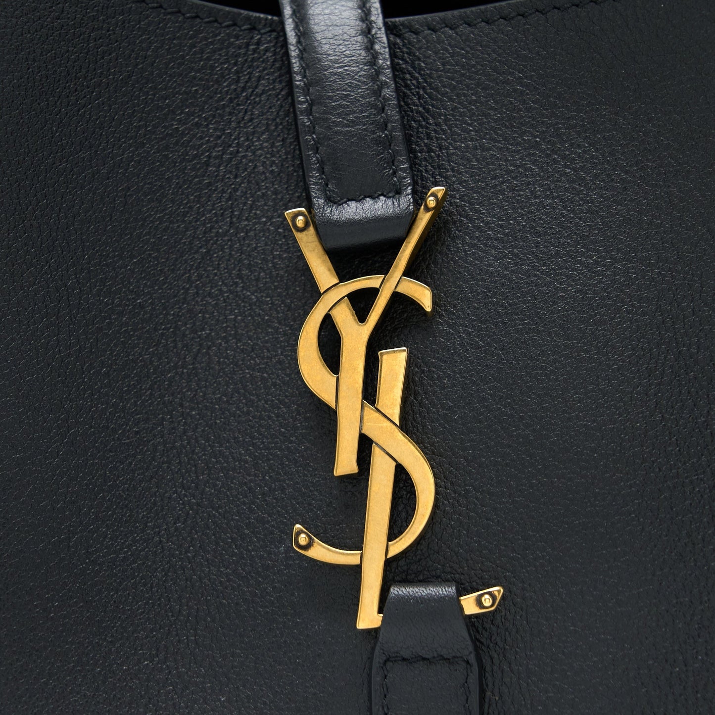 Saint laurent Le 5 A 7 Soft Small Bag in Smooth Calfskin Black Brushed GHW