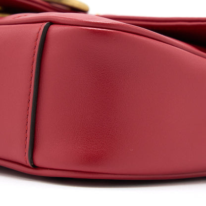 Gucci Mini GG Marmont Bag Calfskin Red Brushed