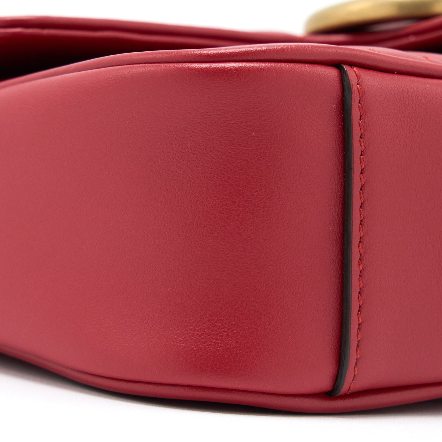 Gucci Mini GG Marmont Bag Calfskin Red Brushed