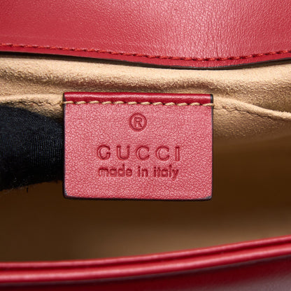 Gucci Mini GG Marmont Bag Calfskin Red Brushed