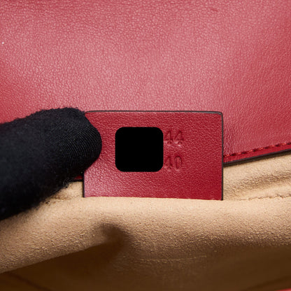 Gucci Mini GG Marmont Bag Calfskin Red Brushed