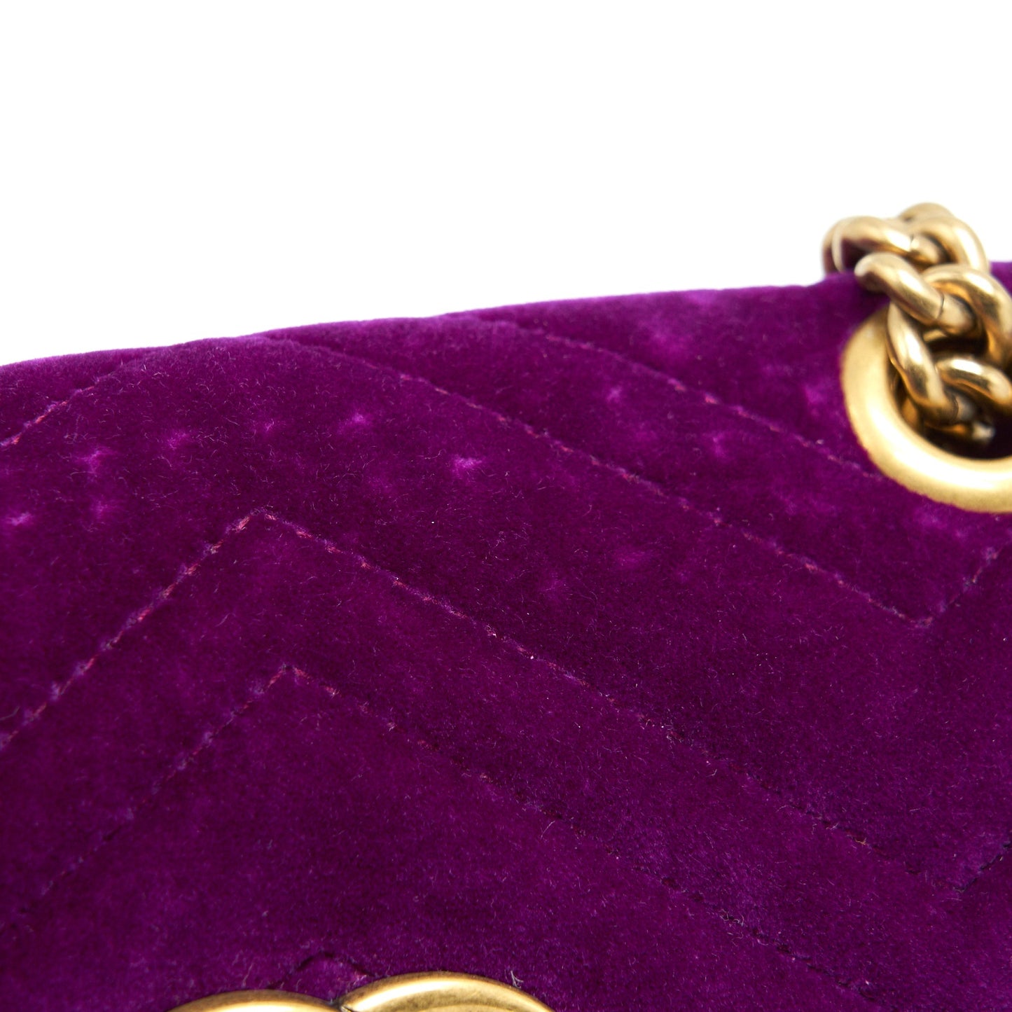 Gucci mini marmont bag Velvet Purple