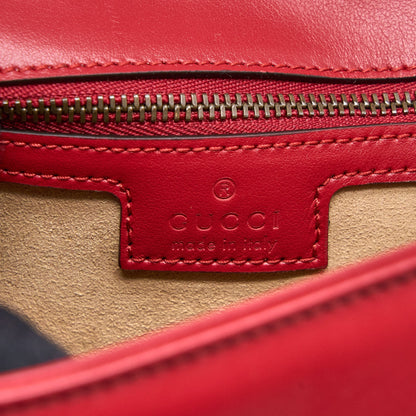 Gucci Small GG Marmont Bag Calfskin Red Brushed
