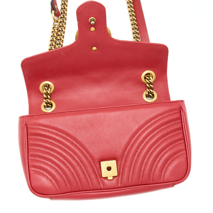 Gucci Small GG Marmont Bag Red