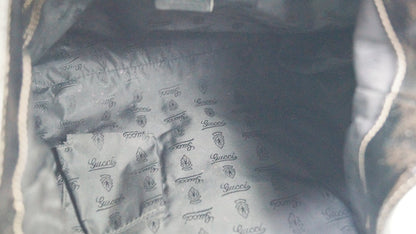 GUCCI Patent Leather Black Medium Britt Hobo Bag