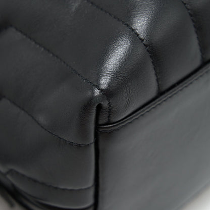 Saint Laurent Medium Loulou Backpack Black Y Matelass