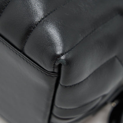 Saint Laurent Medium Loulou Backpack Black Y Matelass