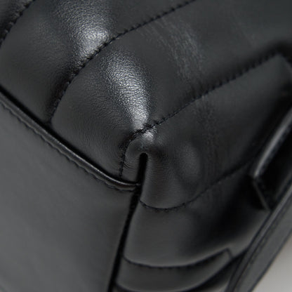 Saint Laurent Medium Loulou Backpack Black Y Matelass