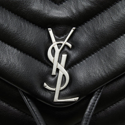 Saint Laurent Medium Loulou Backpack Black Y Matelass