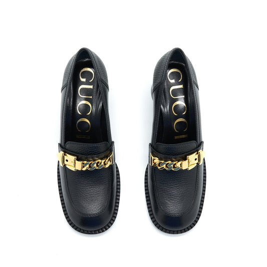 Gucci Sylvia Size36 Mid-Heel Pump Black