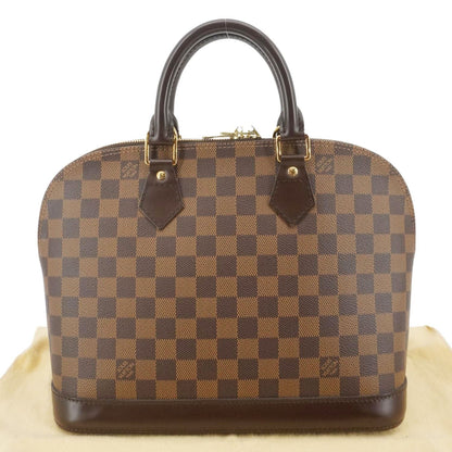 LOUIS VUITTON Alma PM Damier Ebene  Satchel Bag Brown