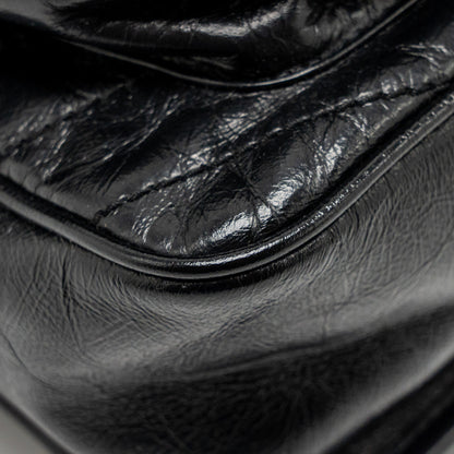 Saint Laurent/YSL Medium Niki Chain Bag Vintage Calfskin Black SHW