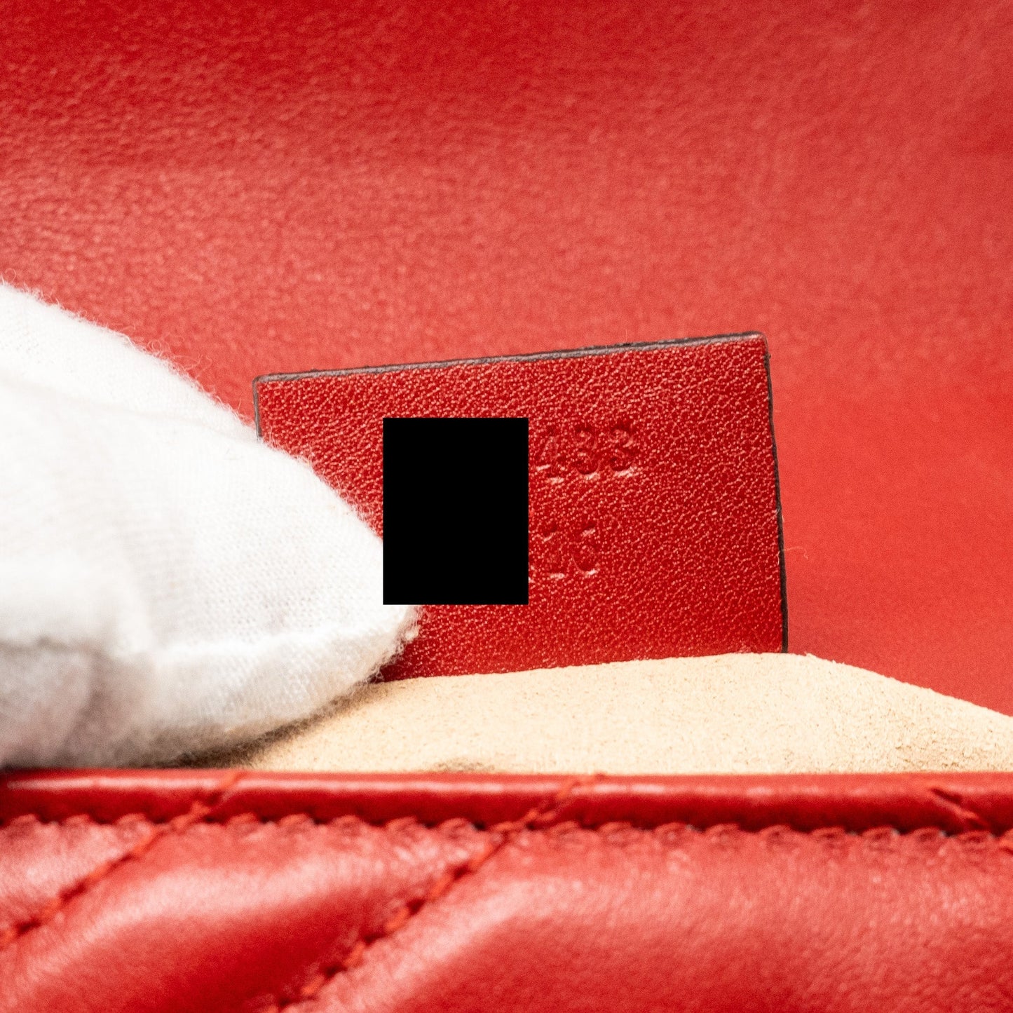 Gucci Super Mini GG Marmont Calfskin Red