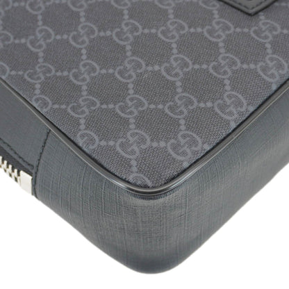 GUCCI GG Supreme Canvas Belt Bag with Zip Pocket Black 478325