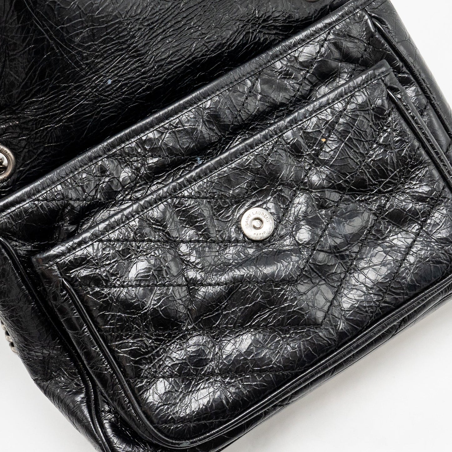 Saint Laurent Medium Niki Calfskin Black SHW