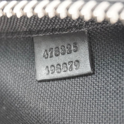 GUCCI GG Supreme Canvas Belt Bag with Zip Pocket Black 478325